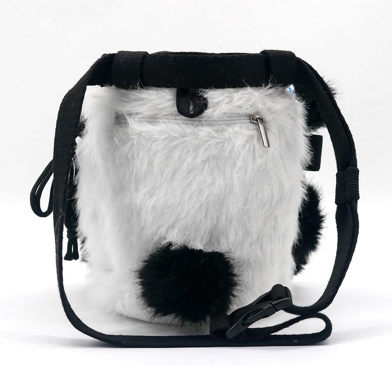 Newdoar Chalk Bag for Rock Climbing Bouldering Panda Chalk Bag Bucket with Quick-Clip Belt & Zippered Pocket Rock Climbing Gear Equipment for Men Women Children - Image 2